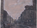 Berliner Straße, 2006, Aquatinta, übermalt, 24,8x29,5 cm