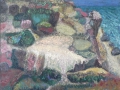 Althäger Steilküste, 2003, Öl, Leinwand, 70x80 cm