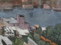 Cuba - Casa Blanca am Hafen von Havanna I, 1987, Gouache 48x67 cm