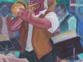 Jazzfest - Trompetensolo, 2007, Öl, Leinwand, 60x50 cm
